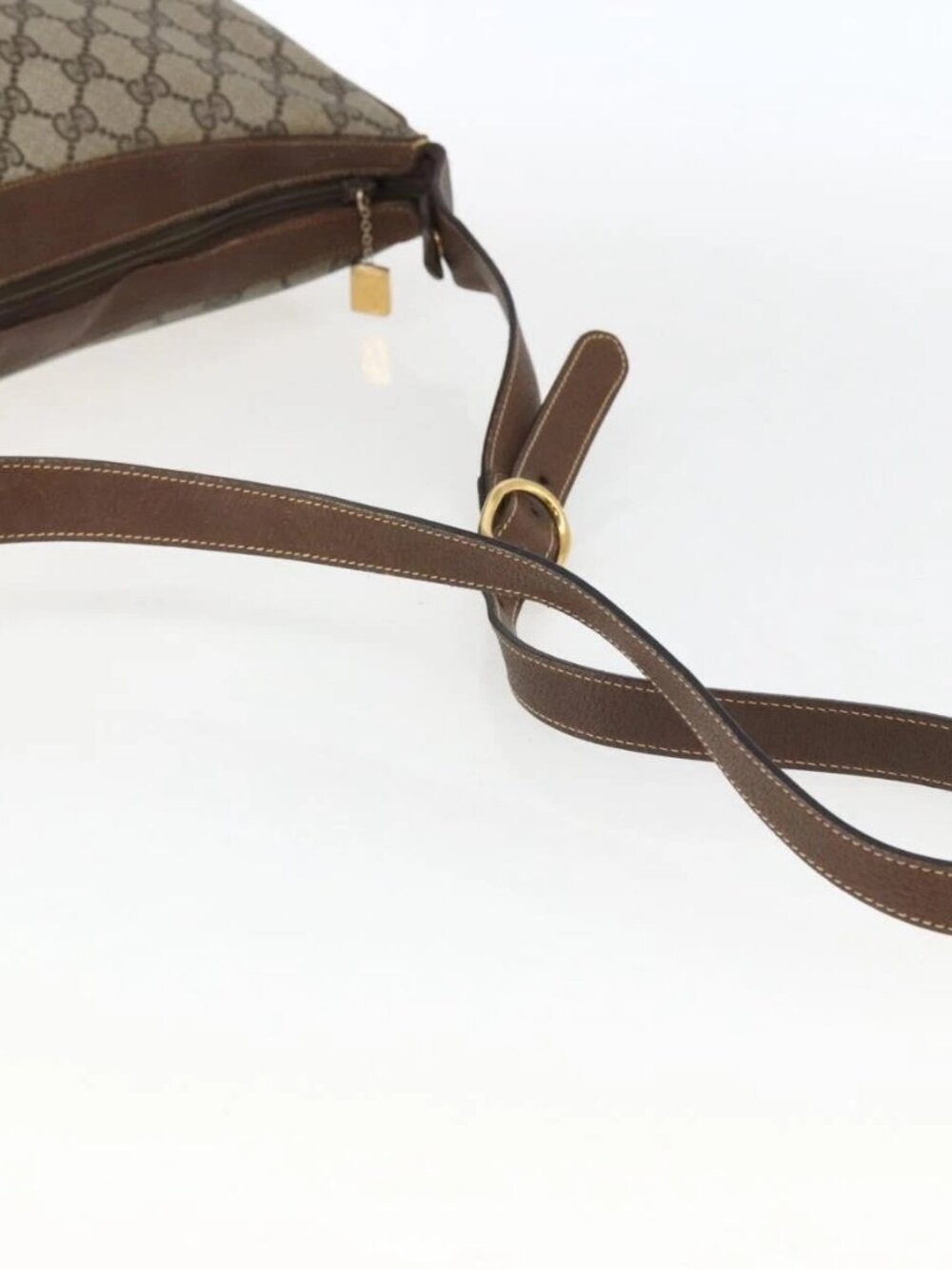 GUCCI GG Supreme Shoulder Bag PVC Beige Gold 001 256 0719 Auth mr2014 - Picture 8 of 16